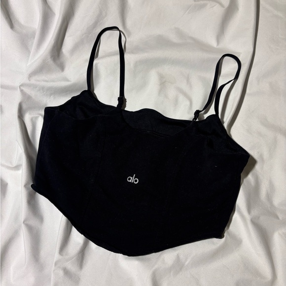 ALO Yoga Tops - Alo Yoga Airbrush Mesh Corset Tank